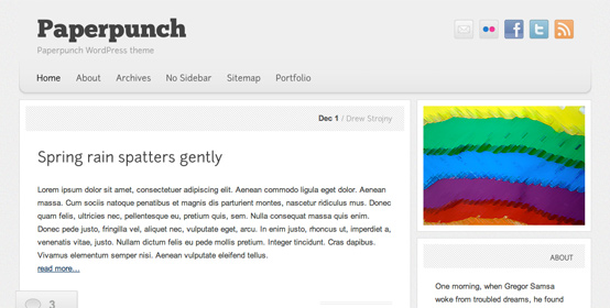 Paperpunch WordPress theme