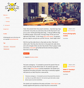 Chalk WordPress theme