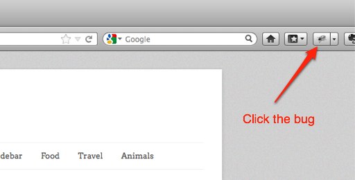 Firebug bug icon