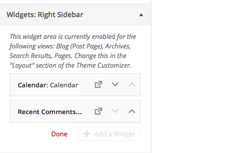 Reorder Widgets in Widget Management