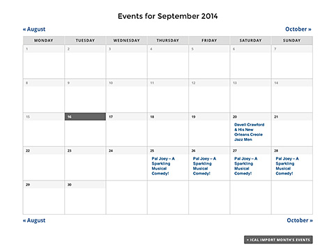 Events Calendar Pro Integration