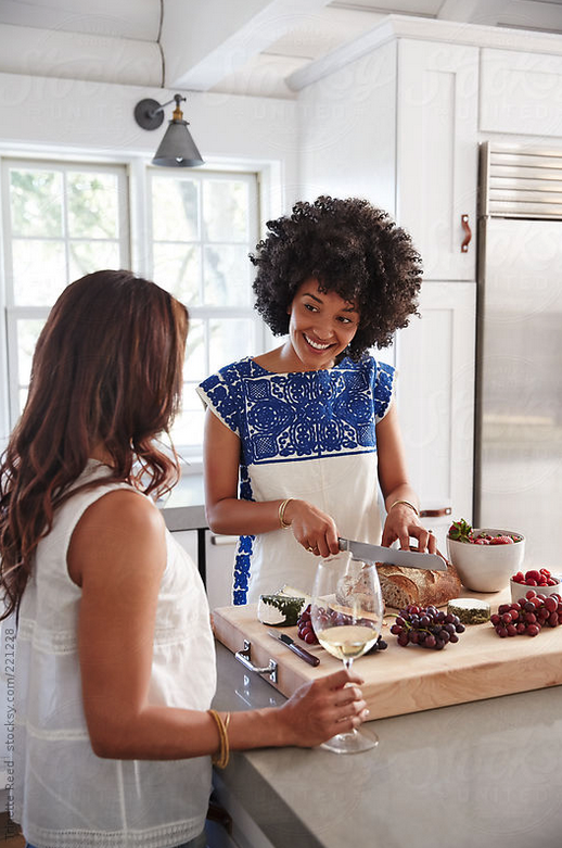 Young friends cooking